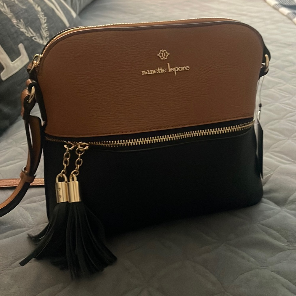 Crossbody purse Nanette lepore brown/black